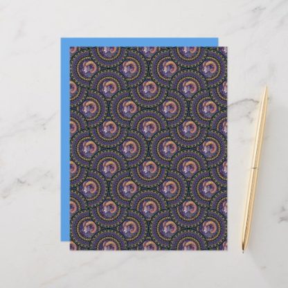 Whimsical Aries Astrology Mandala Art Deco Fans
