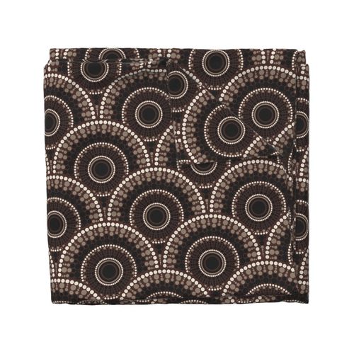 12” Turkey Tail Mushroom Dot Mandala Scallop - Medium