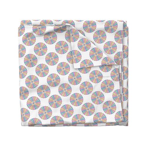 6” Maximalist Rainbow Sea Urchin Polka Dot Mandala - Small