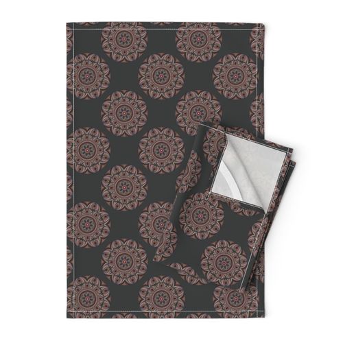 6” Royal Circle Rosette Polka Dot Mandala - Small