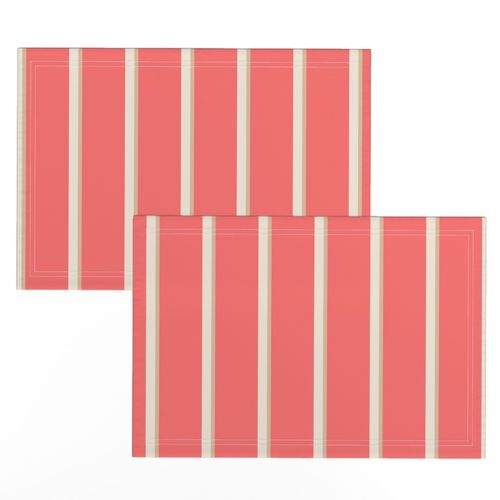 Geometric Peach Plethora Pristine Georgia Honey Stripes