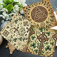Vintage Christian St Patrick Scrapbook Paper, Junk Journal and Paper Craft Pad