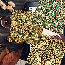 Vintage Christian St Patrick Scrapbook Paper, Junk Journal and Paper Craft Pad