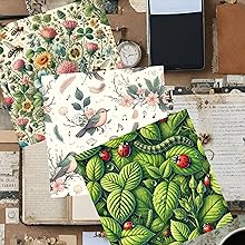 Spring Intricate Patterns Scrapbook Paper, Junk Journal and Paper Craft Pad