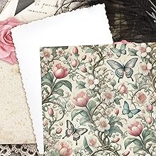 Spring Intricate Patterns Scrapbook Paper, Junk Journal and Paper Craft Pad