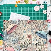 Spring Intricate Patterns Scrapbook Paper, Junk Journal and Paper Craft Pad