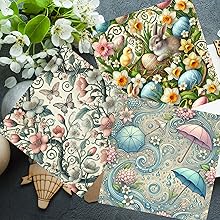 Spring Intricate Patterns Scrapbook Paper, Junk Journal and Paper Craft Pad