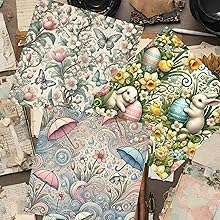 Spring Intricate Patterns Scrapbook Paper, Junk Journal and Paper Craft Pad