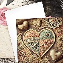 Shabby Chic Valentine Hearts Scrapbook Paper, Junk Journal and Paper Craft Pad