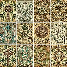 Vintage Christian St Patrick Scrapbook Paper, Junk Journal and Paper Craft Pad