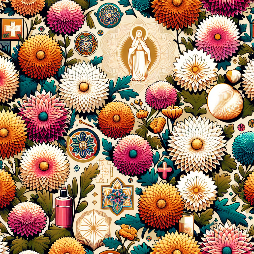 Free Printable Chrysanthemums of Charity Colorful Christian Scrapbook ...