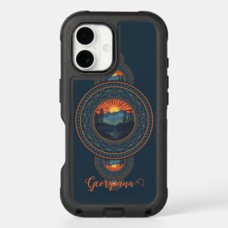 Custom Name Vintage Wilderness Ornamental Mandala